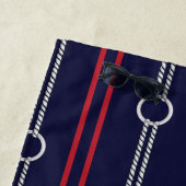 可愛名門私立校風のい海軍パーソナライズされた名ビーチタオル ビーチタオル (インサイチュ)