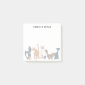 可愛図解入りの、写真付きのい猫種パーソナライズされた01 ポストイット (正面)