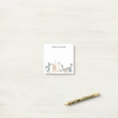 可愛図解入りの、写真付きのい猫種パーソナライズされた01 ポストイット (デスク上)