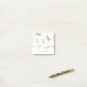 可愛図解入りの、写真付きのい猫 ポストイット (デスク上)