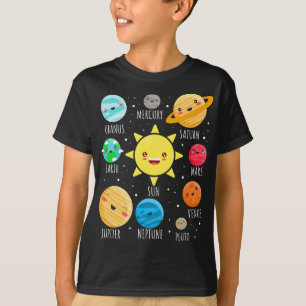 可愛太陽のいシステム惑星おもしろい、Sp用銀河系T型 Tシャツ