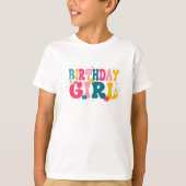 可愛子供へい誕生日ガール Tシャツ (正面)