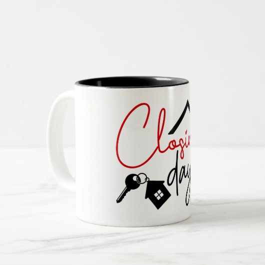 可愛実在い不動産業者/不動産仲介業者 ツートーンマグカップ (正面左)