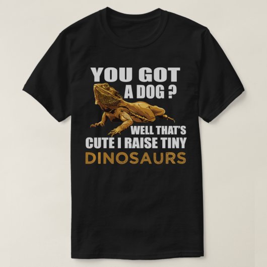 可愛得い犬よ～ちびのディノーサ育てる Tシャツ (デザイン正面)