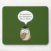 可愛忘れいフクロウを作った違いは決して無い マウスパッド (正面)