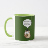 可愛忘れいフクロウを作った違いは決して無い マグカップ (左)