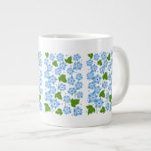 可愛忘れい青い鼻の花 ジャンボコーヒーマグカップ (正面右)