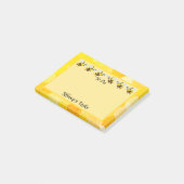 可愛忙しい蜂パーソナライズされたが ポストイット (アングル)