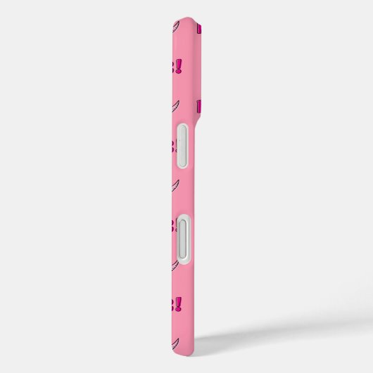 可愛怒いピンクの漫画Tレックス恐竜 Case-Mate iPhoneケース (裏面 / 右)