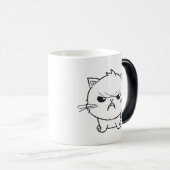 可愛怒い猫が鳴く。 モーフィングマグカップ (正面右)