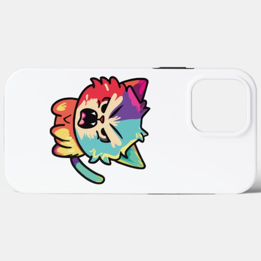 可愛怒い猫が鳴く。 Case-Mate iPhoneケース (裏面 (横))