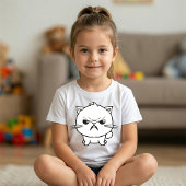 可愛怒い猫が鳴く。 Tシャツ