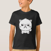 可愛怒い猫が鳴く。 Tシャツ (正面)