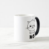 可愛怒い猫が鳴る。 モーフィングマグカップ (正面右)