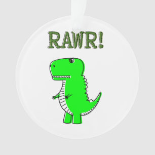可愛怒いTレックスRAWR オーナメント