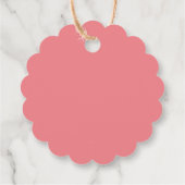 可愛恋しく思いオネダーフルなピンクバルーンありがとう フェイバータグ (裏面)