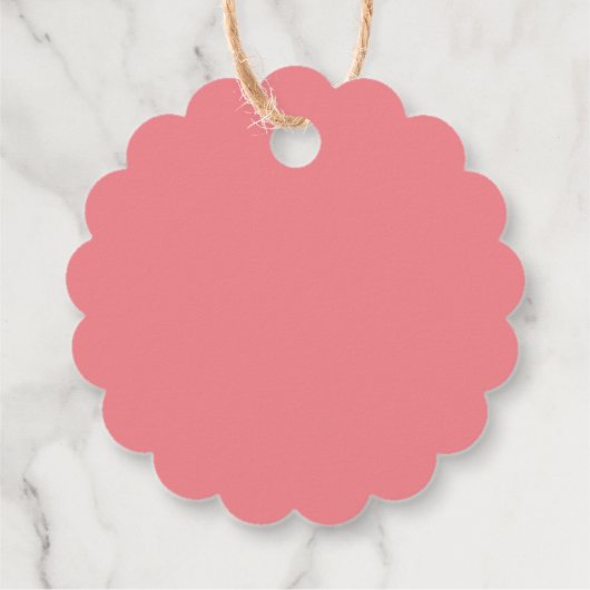 可愛恋しく思いオネダーフルなピンクバルーンありがとう フェイバータグ (裏面)