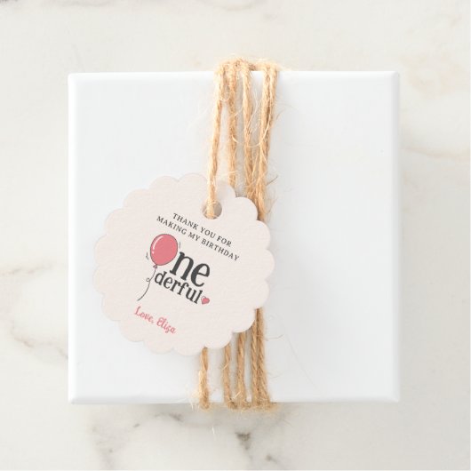 可愛恋しく思いオネダーフルなピンクバルーンありがとう フェイバータグ (インサイチュ)