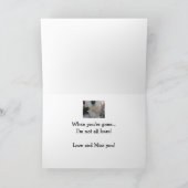 可愛恋しく思いゴルデンドールカップとロマンチック カード (内部)