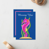 可愛恋しく思い船乗りカード ノートカード (正面/裏面インサイチュ)