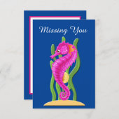 可愛恋しく思い船乗りカード ノートカード (正面/裏面)