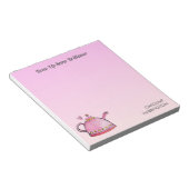 可愛感動的い図解入りの、写真付きの手付けティーリスト ノートパッド (アングル)