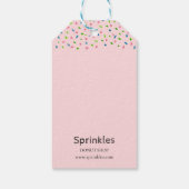 可愛感謝していいウォーターカラーのドーナツ ギフトタグ (裏面)