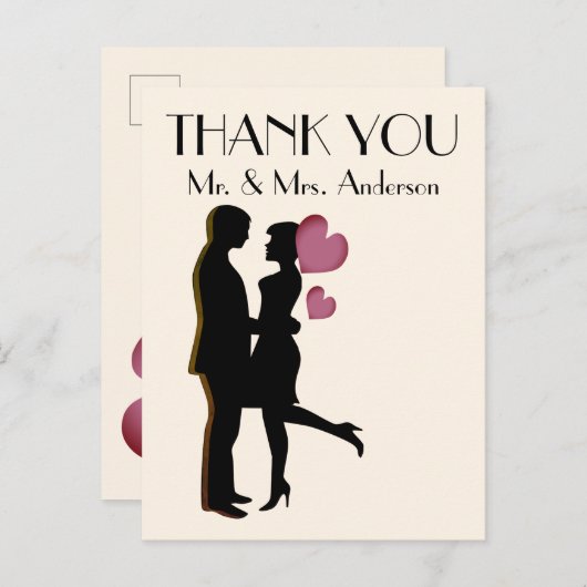 可愛感謝していい君はがき インビテーションポストカード (正面/裏面)