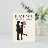 可愛感謝していい君はがき インビテーションポストカード (スタンド正面)