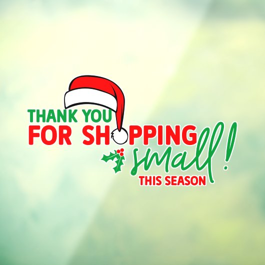 可愛感謝していい君クリスマス店 ウィンドウサイン (シート3)