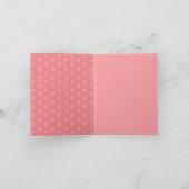 可愛感謝していい「エエ」のカード カード (内部)