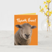 可愛感謝していい「エエ」のカード カード (黄色い花)