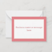 可愛感謝していいYouPig追加メッセージ ノートカード (裏面)