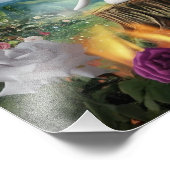 可愛描写いドッグアーティストの絵を描3D フォトプリント (角)