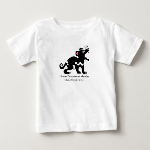 可愛救いタスマニアの悪魔 – オーストラリア – 野生生物 ベビーTシャツ