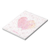可愛数々のいハート ノートパッド (回転)