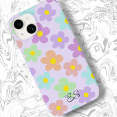 可愛数々のいレトロデイジーガーリーフローラ Case-Mate iPhoneケース