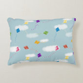 可愛数々のい色の飛んでいる凧キッズパターン アクセントクッション