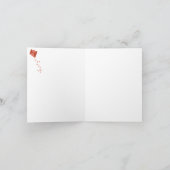 可愛数々のい色の飛んでいる凧キッズパターン カード (内部)