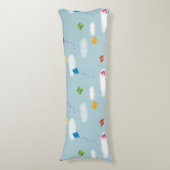 可愛数々のい色の飛んでいる凧キッズパターン ボディピロー (正面縦)