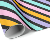 可愛数々のい色ストライプの柄 ラッピングペーパー (ロールコーナー)