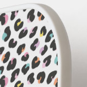 可愛数々のらしいヒョウ柄 ピックルボールラケット (左詳細)