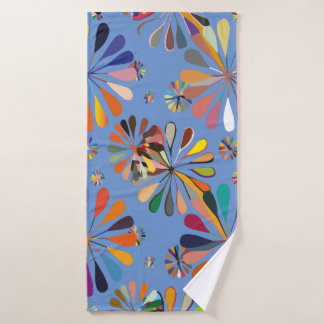 可愛数々のらしい花 バスタオル