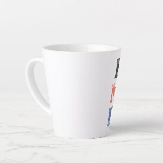 可愛最高のいお母さん カフェラテマグ (左アングル)