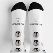 可愛最高のいガールフレンド写真ハート ソックス (上部)