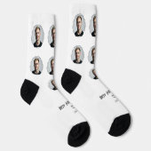 可愛最高のいガールフレンド写真ハート ソックス (右)