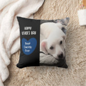 可愛最高のいダディーエバーパピードグブルーハート1写真 クッション (ブランケット)