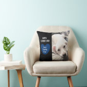 可愛最高のいダディーエバーパピードグブルーハート1写真 クッション (椅子)