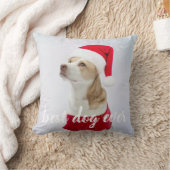 可愛最高のいドッグエバーカスタムペット写真装飾用クッション クッション (ブランケット)