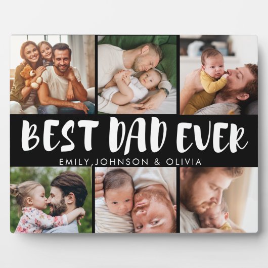 可愛最高のいパパ史上初の父の日フォトコラージュ フォトプラーク (正面)